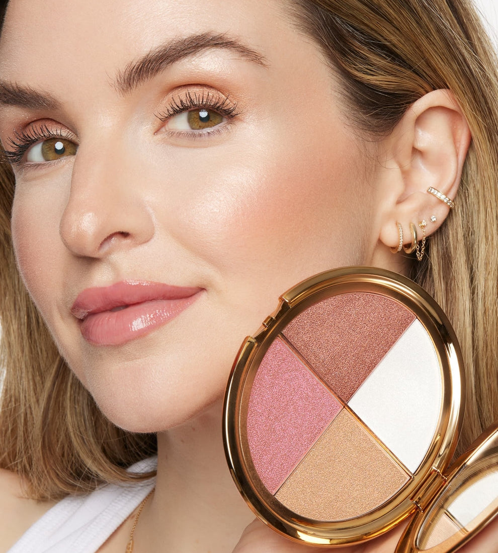 💝🔥Final 3 hours 60% off⏰eye & cheek palette - eyeshadow and highlighter makeup (with Detachable Brush)